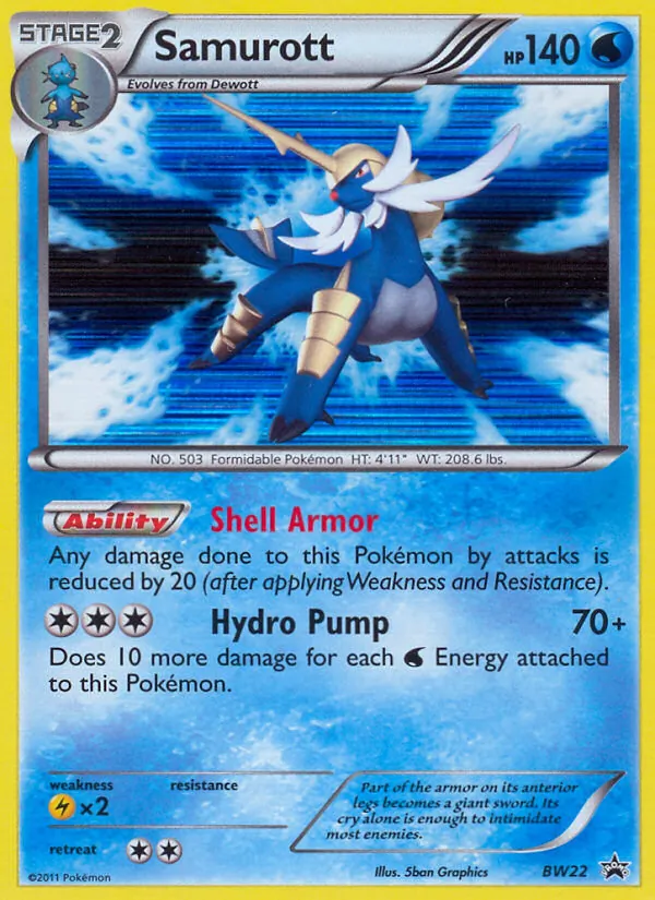 Samurott #BW22 – BW Black Star Promos card