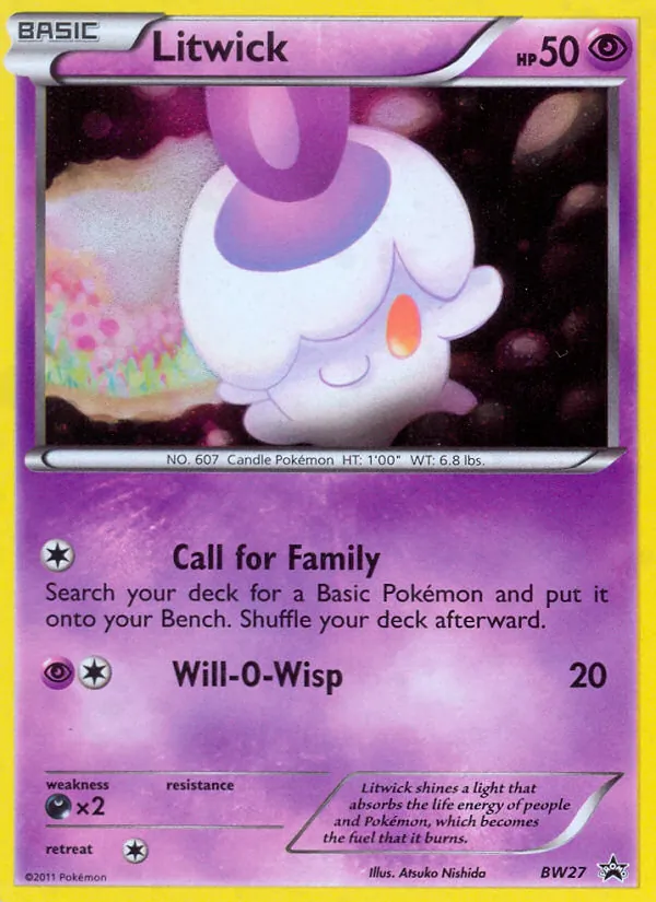Litwick #BW27 – BW Black Star Promos card