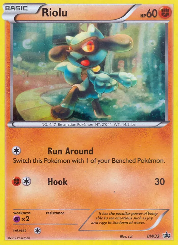Riolu #BW33 – BW Black Star Promos card