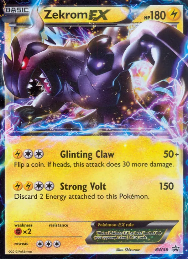 Zekrom-EX #BW38 – BW Black Star Promos card