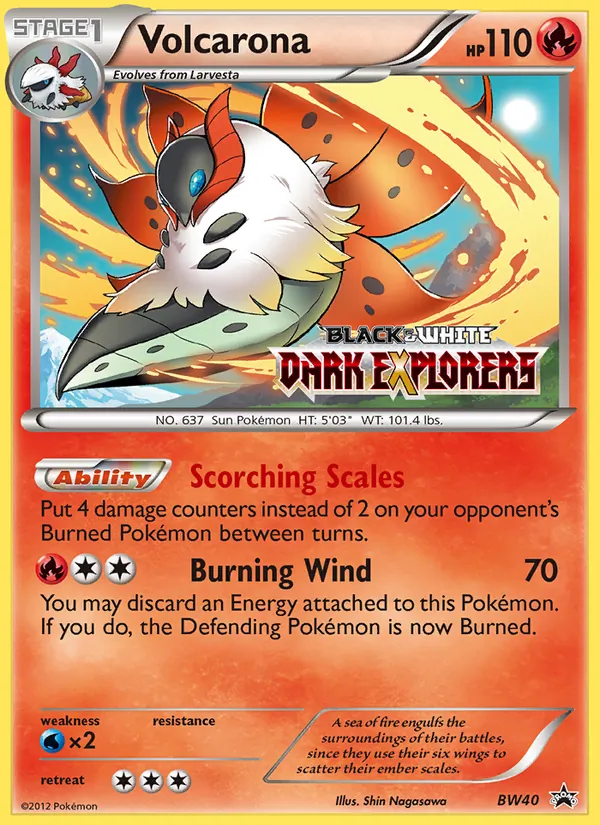 Volcarona #BW40 – BW Black Star Promos card
