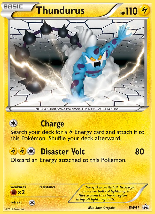Thundurus #BW41 – BW Black Star Promos card