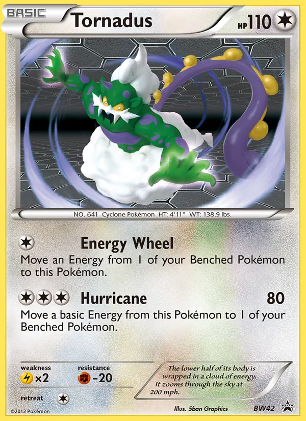 Tornadus #BW42 – BW Black Star Promos card