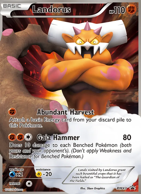 Landorus #BW43 – BW Black Star Promos card