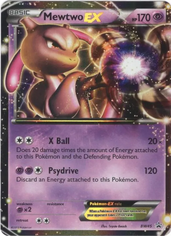 Mewtwo-EX #BW45 – BW Black Star Promos card