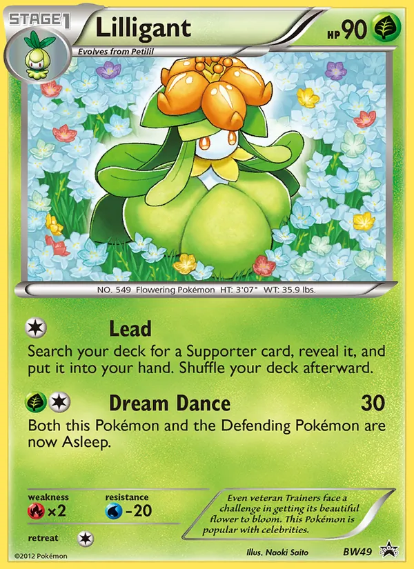 Lilligant #BW49 – BW Black Star Promos card