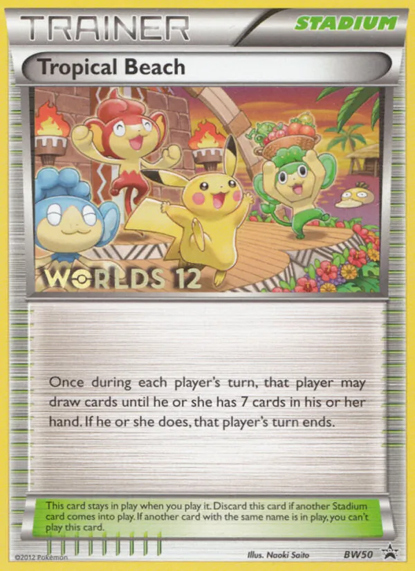 Tropical Beach #BW50 – BW Black Star Promos card