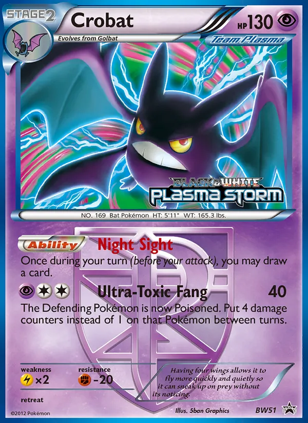 Crobat #BW51 – BW Black Star Promos card