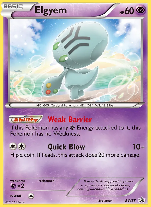 Elgyem #BW55 – BW Black Star Promos card