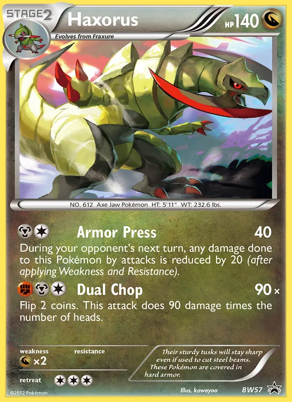Haxorus #BW57 – BW Black Star Promos card