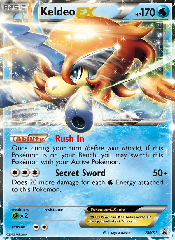 Keldeo-EX #BW61 – BW Black Star Promos card