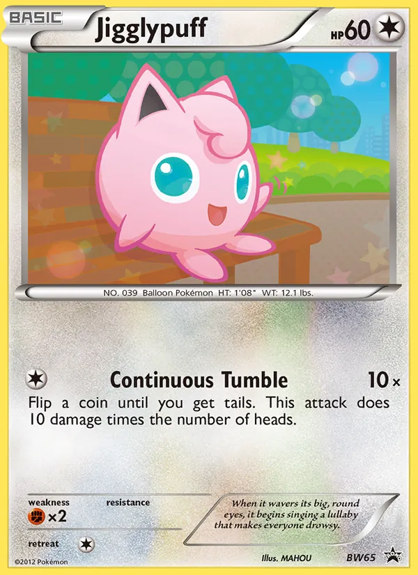 Jigglypuff #BW65 – BW Black Star Promos card
