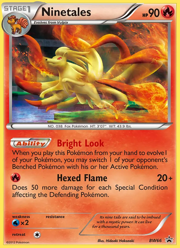 Ninetales #BW66 – BW Black Star Promos card