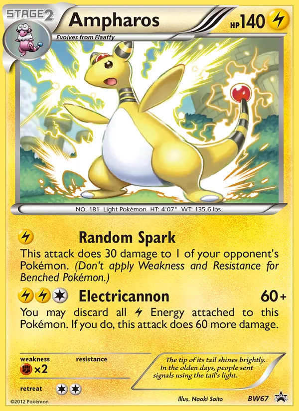 Ampharos #BW67 – BW Black Star Promos card