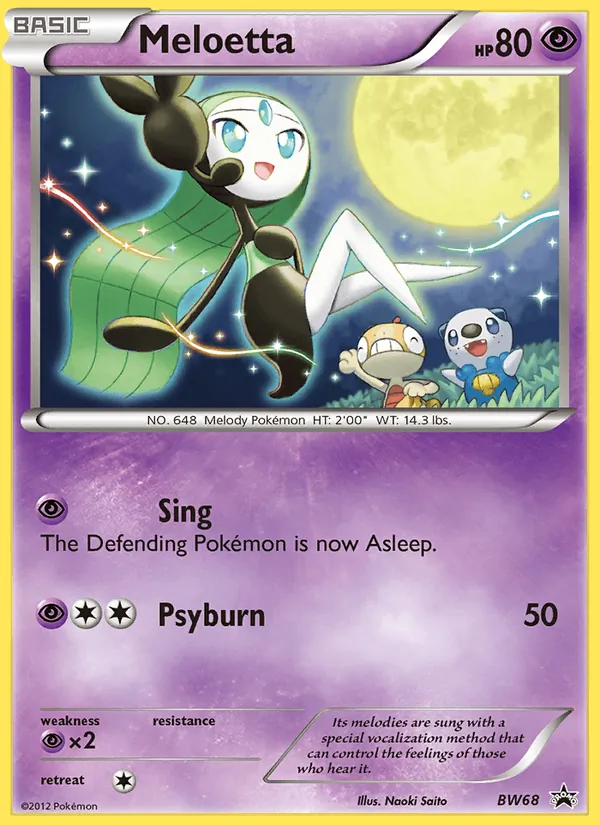 Meloetta #BW68 – BW Black Star Promos card