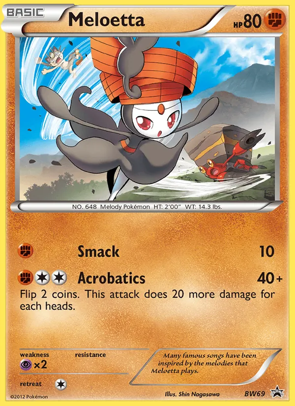 Meloetta #BW69 – BW Black Star Promos card