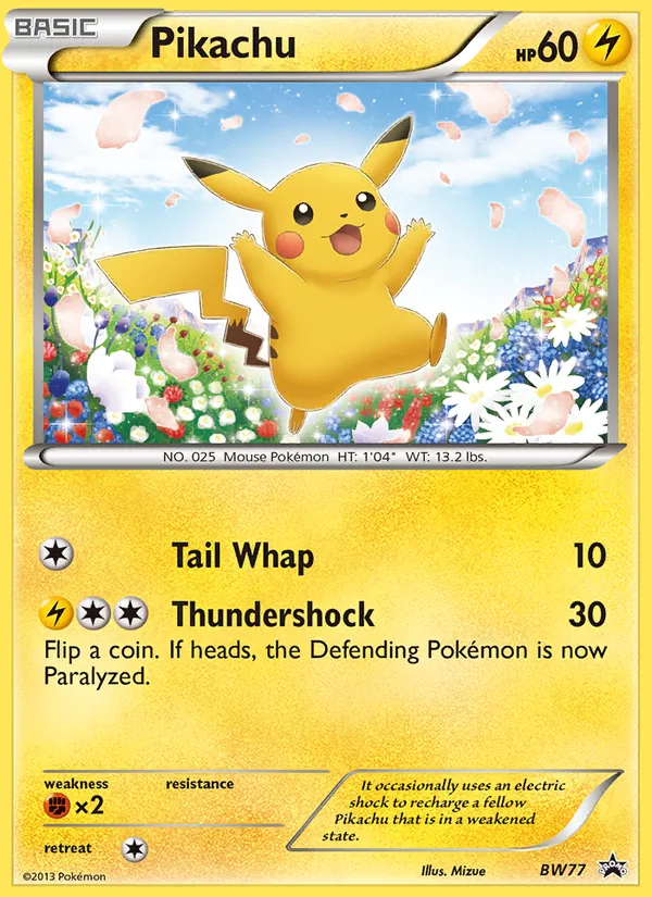 Pikachu #BW77 – BW Black Star Promos card