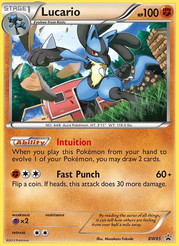 Lucario #BW85 – BW Black Star Promos card
