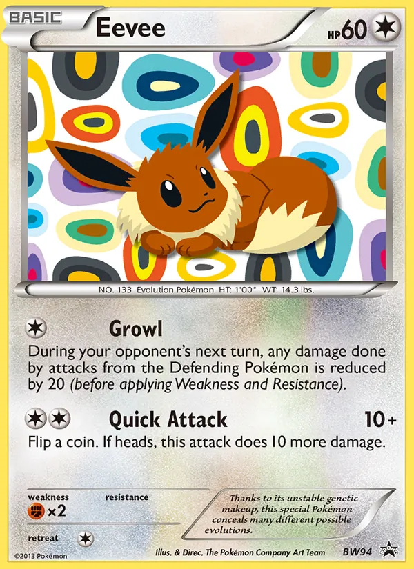 Eevee #BW94 – BW Black Star Promos card