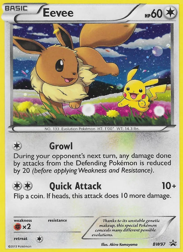 Eevee #BW97 – BW Black Star Promos card