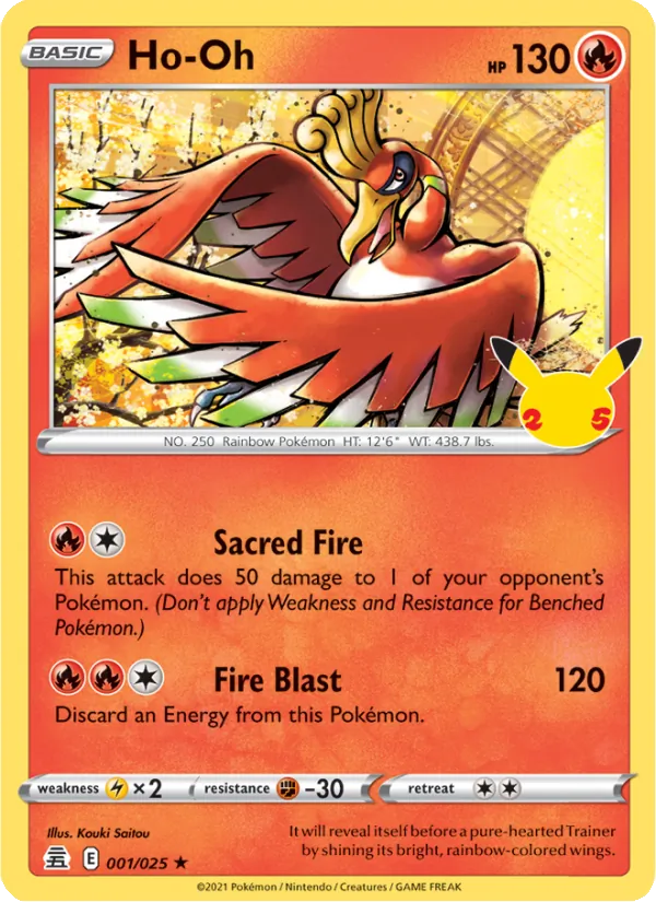 Ho-Oh #1 – Celebrations card