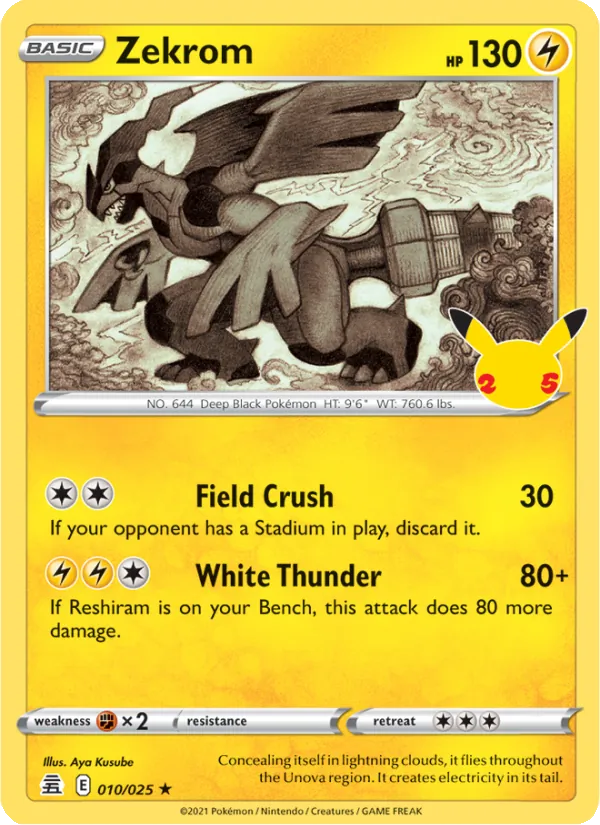 Zekrom #10 – Celebrations card