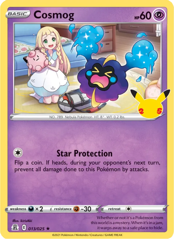 Cosmog #13 – Celebrations card
