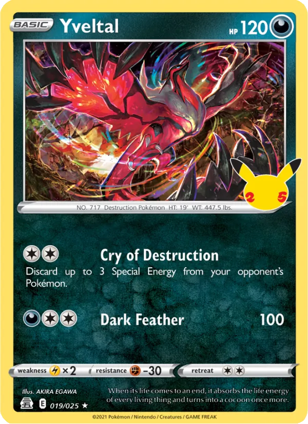Yveltal #19 – Celebrations card