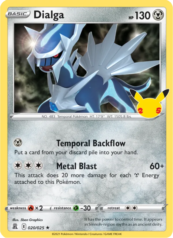 Dialga #20 – Celebrations card