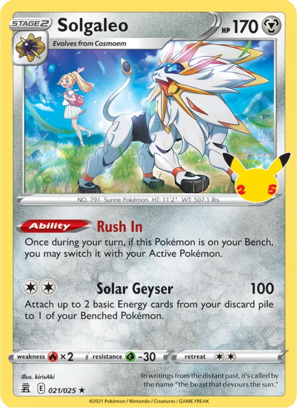Solgaleo #21 – Celebrations card