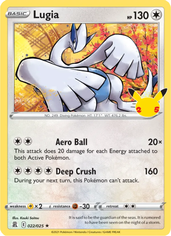 Lugia #22 – Celebrations card