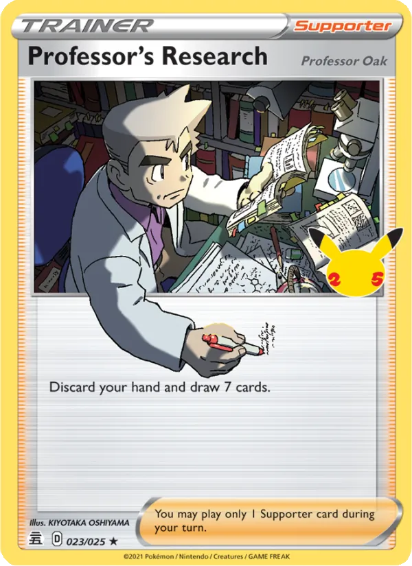 Professor's Research (Professor Oak) #23 – Celebrations card
