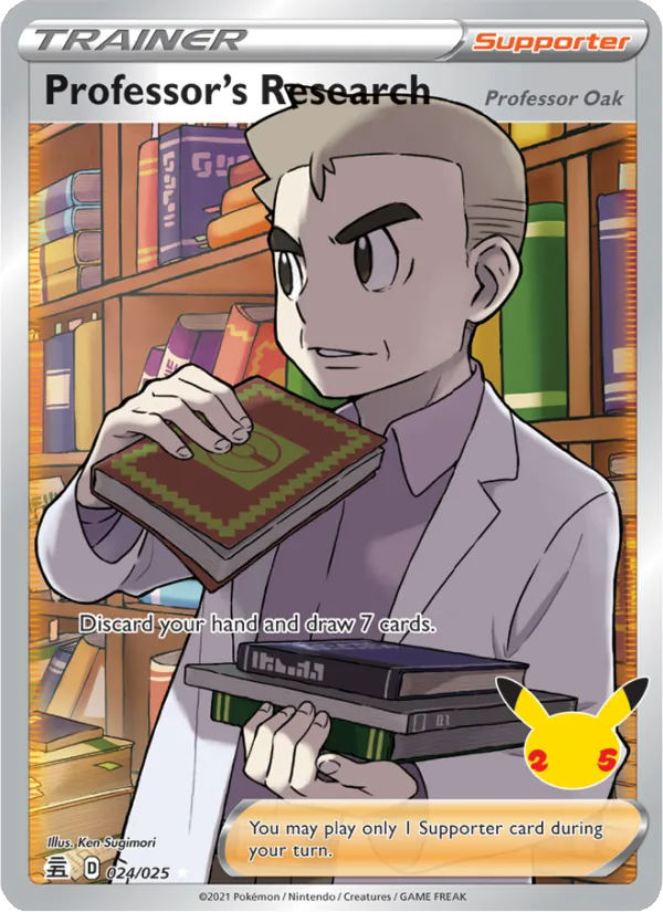 Professor's Research (Professor Oak) #24 – Celebrations card
