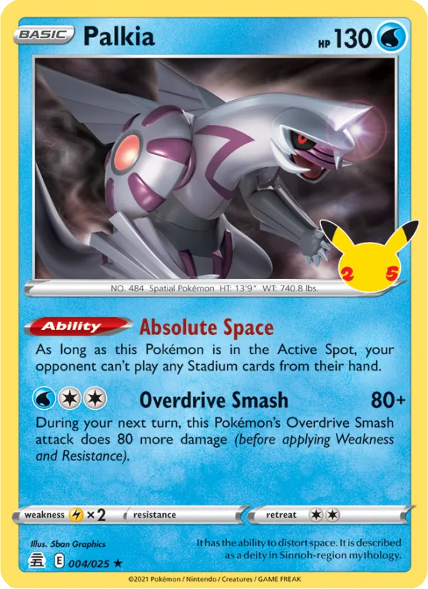 Palkia #4 – Celebrations card