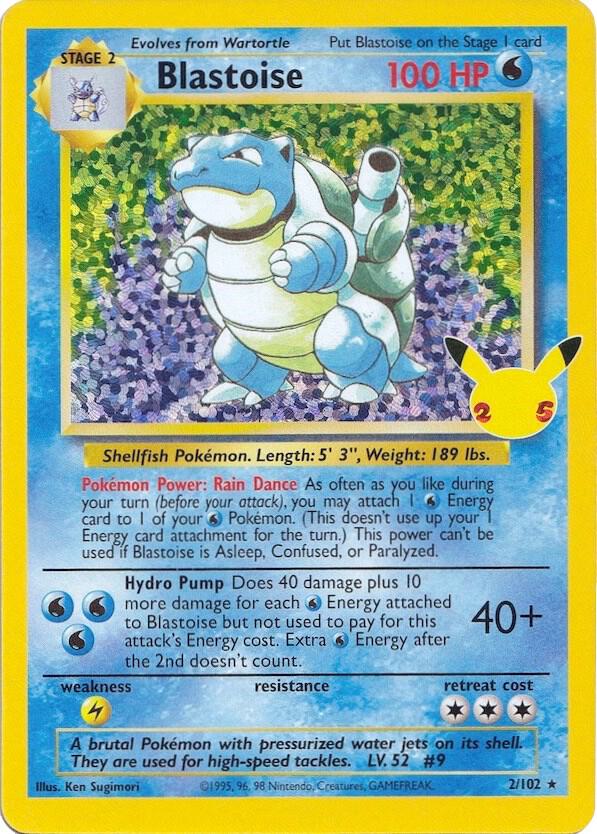 Blastoise #CC001 – Celebrations Classic Collection card