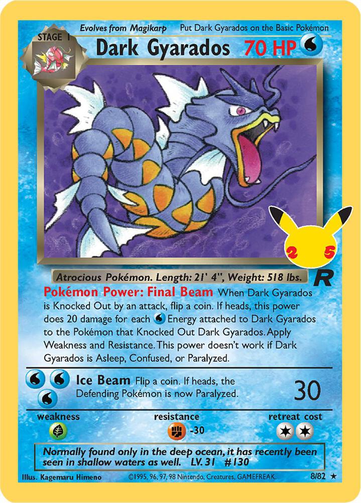 Dark Gyarados #CC005 – Celebrations Classic Collection card