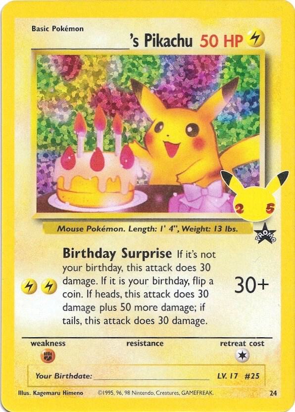 _____'s Pikachu #CC008 – Celebrations Classic Collection card
