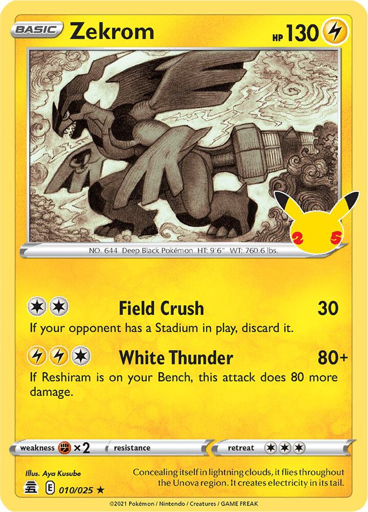 Zekrom #CC021 – Celebrations Classic Collection card