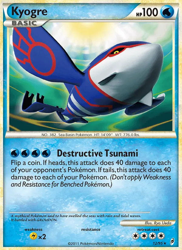 Kyogre #12 – Call of Legends card