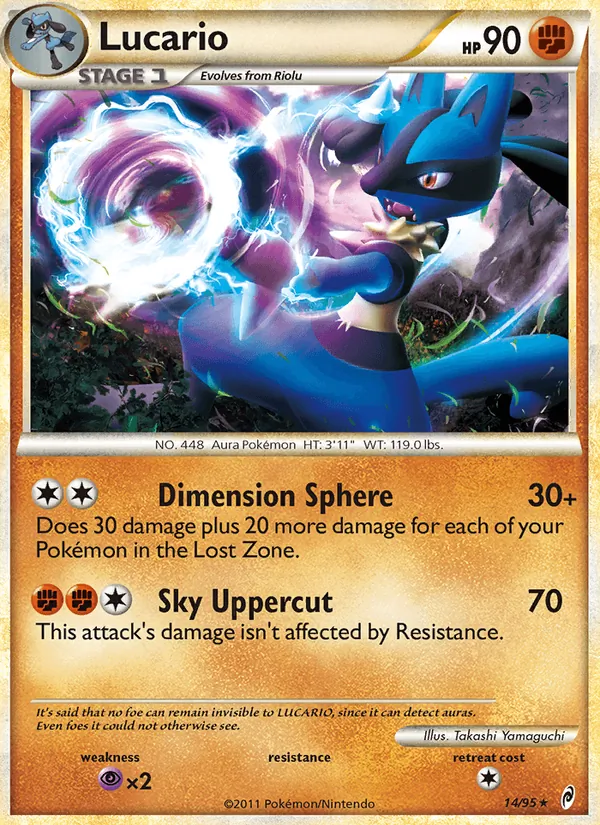 Lucario #14 – Call of Legends card