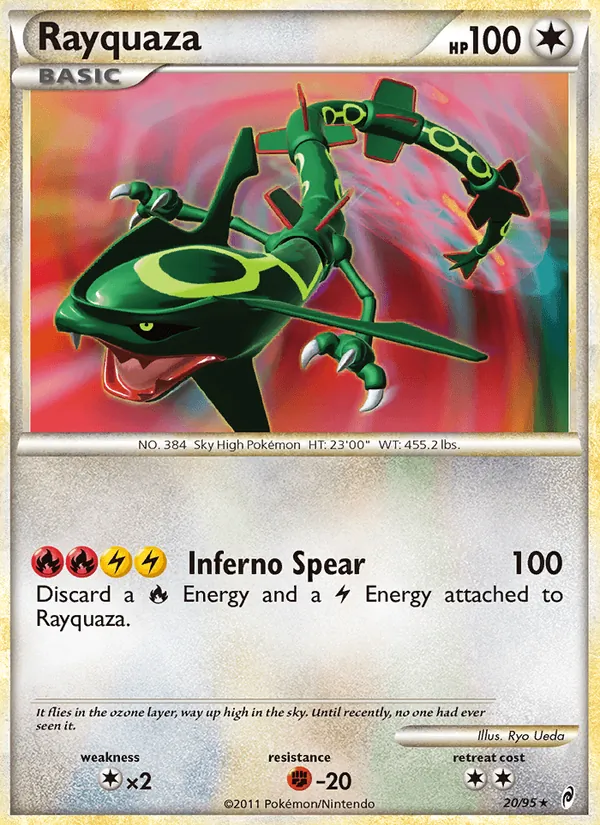 Rayquaza #20 – Call of Legends card