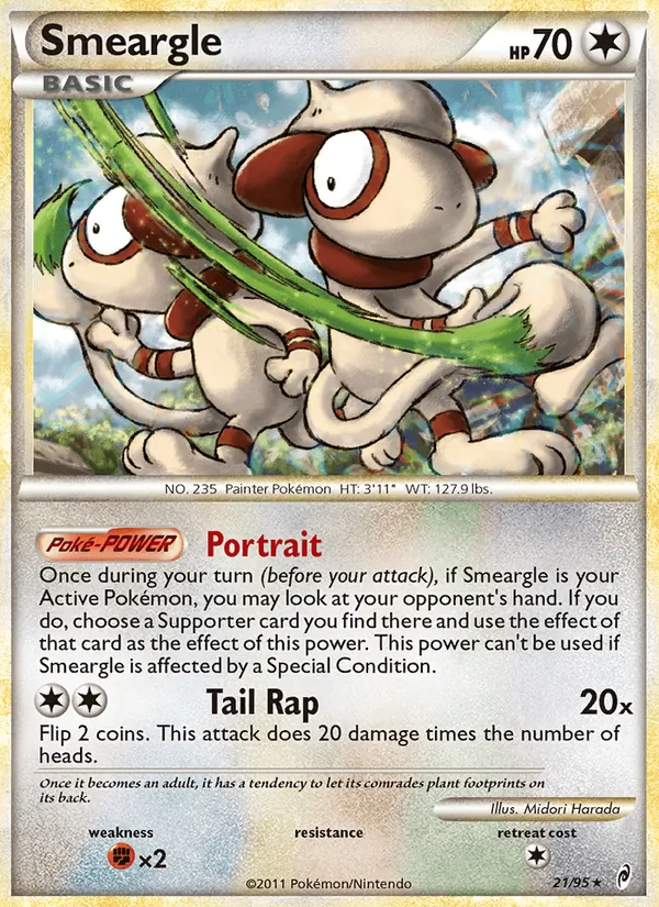 Smeargle #21 – Call of Legends card