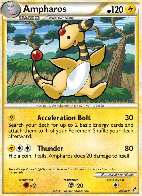 Ampharos #23 – Call of Legends card