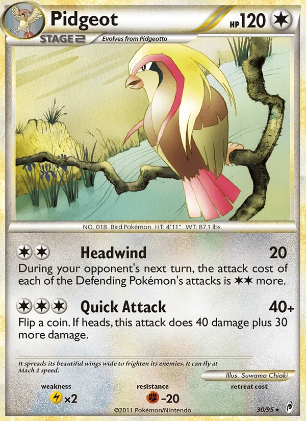 Pidgeot #30 – Call of Legends card