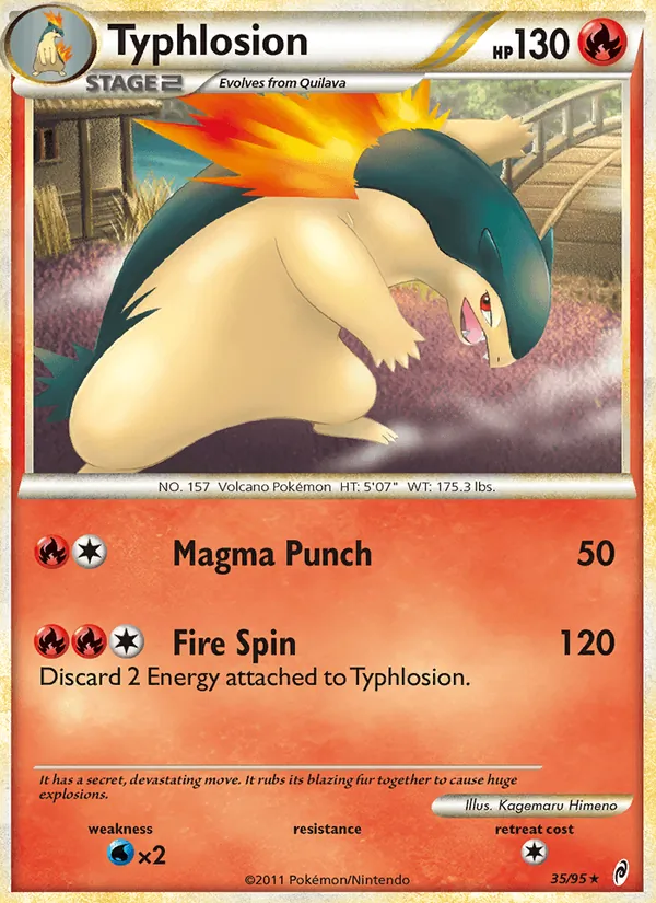 Typhlosion #35 – Call of Legends card