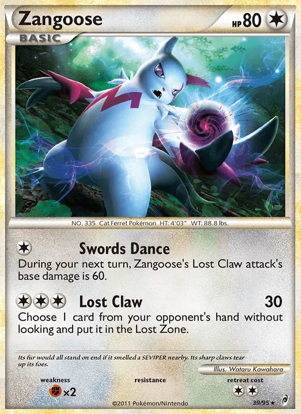 Zangoose #39 – Call of Legends card