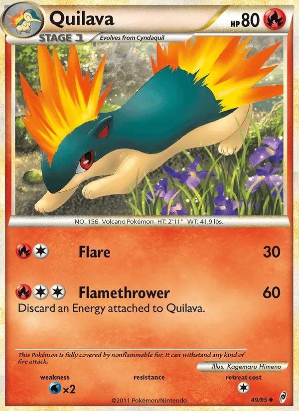 Quilava #49 – Call of Legends card