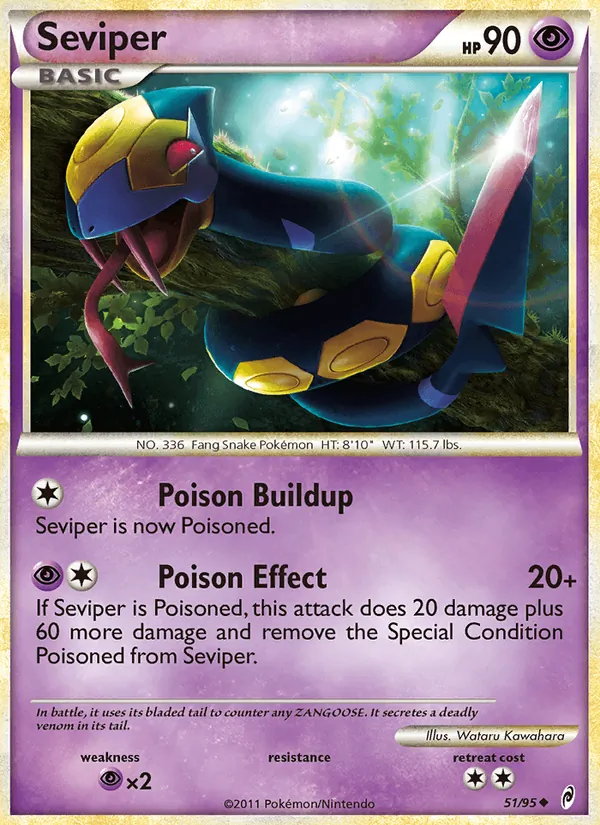 Seviper #51 – Call of Legends card