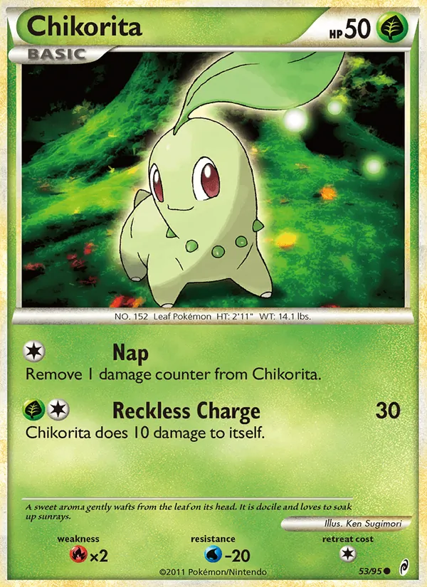Chikorita #53 – Call of Legends card