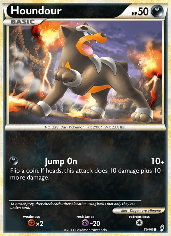Houndour #59 – Call of Legends card